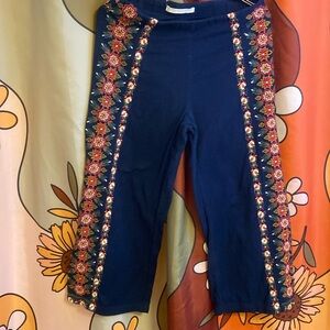 ZARA TRAFALUC COLLECTION embroidered pants